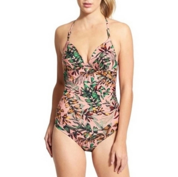 Athleta Other - Athleta Swim Athleta Aqualuxe Print Molded One Piece Large